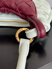 Fortok Bottega Veneta Gemelli Shoulder Bag in White/Red 24.5x7x19cm - 5
