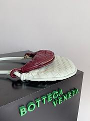Fortok Bottega Veneta Gemelli Shoulder Bag in White/Red 24.5x7x19cm - 3