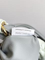 Fortok Bottega Veneta Gemelli Shoulder Bag in Grey/White 24.5x7x19cm - 6