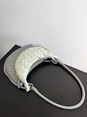 Fortok Bottega Veneta Gemelli Shoulder Bag in Grey/White 24.5x7x19cm - 5