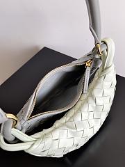 Fortok Bottega Veneta Gemelli Shoulder Bag in Grey/White 24.5x7x19cm - 2