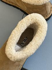 Fortok Prada Triangle Logo Suede Ankle Boots in Beige - 6