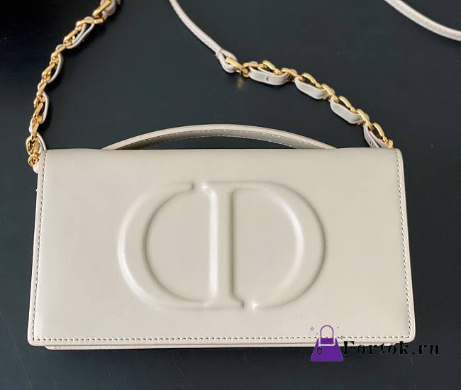 Fortok Dior CD Signature Mini Bag in White 21x11x5cm - 1