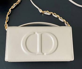 Fortok Dior CD Signature Mini Bag in White 21x11x5cm