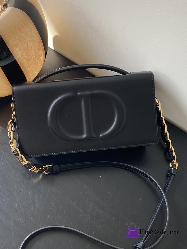 Fortok Dior CD Signature Mini Bag in Black 21x11x5cm - 1