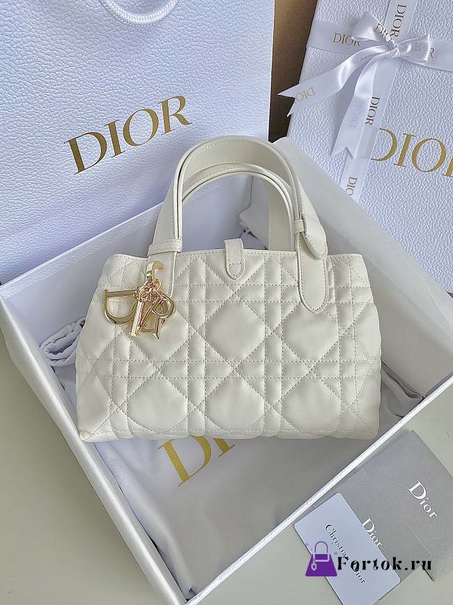 Fortok Dior Toujours Bag in White 23×15×15cm - 1