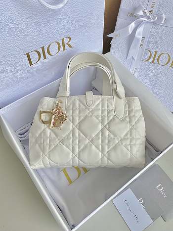 Fortok Dior Toujours Bag in White 23×15×15cm