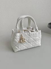 Fortok Dior Toujours Bag in White 23×15×15cm - 5
