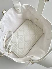 Fortok Dior Toujours Bag in White 23×15×15cm - 4