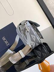 Fortok Dior Hit The Road Bag Strap ‘Gray CD Diamond’ 27x17x9cm  - 6