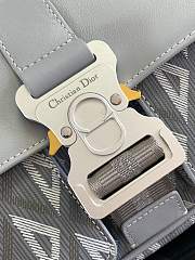 Fortok Dior Hit The Road Bag Strap ‘Gray CD Diamond’ 27x17x9cm  - 4