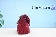 Fortok Saint Laurent Loulou Puffer Quilted Lambskin Bag in Red 29x17x11cm - 6