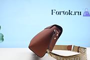 Fortok Burberry Vintage Check and Leather Note Crossbody Bag in Tan 25cm - 6