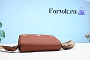 Fortok Burberry Vintage Check and Leather Note Crossbody Bag in Tan 25cm - 5