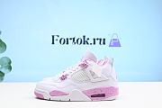 Fortok Air Jordan 4 White and Pink CT8527-116 Sneakers - 1