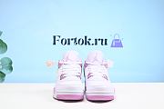 Fortok Air Jordan 4 White and Pink CT8527-116 Sneakers - 5