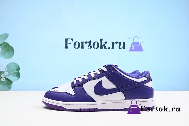 Fortok Nike Dunk Low ‘Championship Purple’ DD1391-104 Sneakers - 1