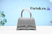 Balenciaga Hourglass S Rhinestone Silver Bag 23cm - 1