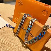 Fortok Louis Vuitton Chain Links Patches Necklace - 3