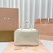 Fortok MiuMiu Leather Top-handle Bag in Black 35x13x23cm - 1