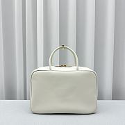 Fortok MiuMiu Leather Top-handle Bag in Black 35x13x23cm - 6