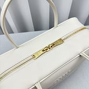 Fortok MiuMiu Leather Top-handle Bag in Black 35x13x23cm - 4