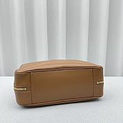 Fortok MiuMiu Leather Top-handle Bag in Brown 35x13x23cm - 6