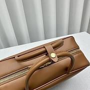 Fortok MiuMiu Leather Top-handle Bag in Brown 35x13x23cm - 5