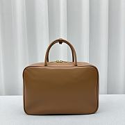 Fortok MiuMiu Leather Top-handle Bag in Brown 35x13x23cm - 4