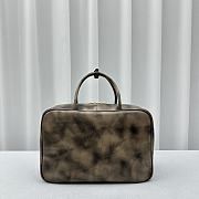 Fortok MiuMiu Nappa Leather Top-handle Bag in Sand&Coffee 35x13x23cm - 4