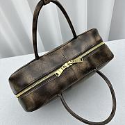 Fortok MiuMiu Nappa Leather Top-handle Bag in Sand&Coffee 35x13x23cm - 5