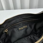 Fortok MiuMiu Gargo Hobo Bag in Black 21x6x12cm - 6