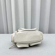 Fortok MiuMiu Gargo Hobo Bag in White 21x6x12cm - 4