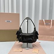 Fortok MiuMiu Gargo Hobo Bag in Sand/Coffee 21x6x12cm - 1
