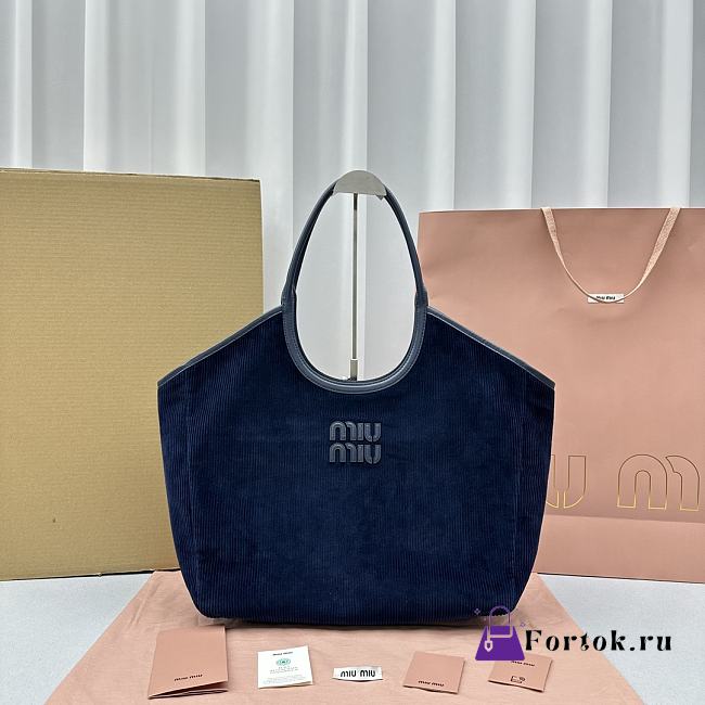 Fortok MiuMiu Shoulder Bag in Blue 38x16x30cm - 1