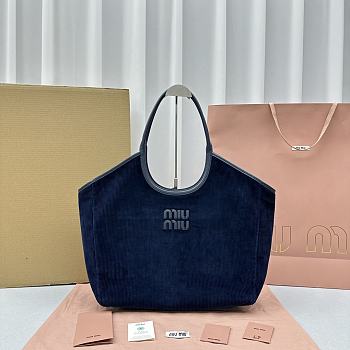 Fortok MiuMiu Shoulder Bag in Blue 38x16x30cm