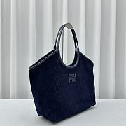 Fortok MiuMiu Shoulder Bag in Blue 38x16x30cm - 5