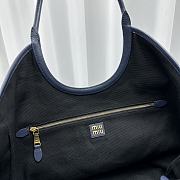 Fortok MiuMiu Shoulder Bag in Blue 38x16x30cm - 2