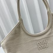 Fortok MiuMiu Shoulder Bag in Beige 38x16x30cm - 6