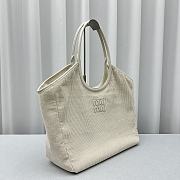 Fortok MiuMiu Shoulder Bag in Beige 38x16x30cm - 3