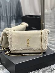 Fortok Saint Laurent Kate Reversible Chain Bag In Suede And Shearling 28.5x20x6cm - 1