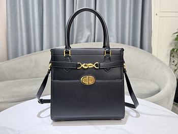 Fortok Dior CD Lock Bag in Black 28x30x18cm