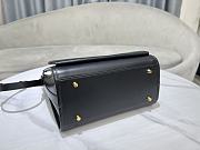 Fortok Dior CD Lock Bag in Black 28x30x18cm - 5