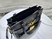 Fortok Dior CD Lock Bag in Black 28x30x18cm - 3
