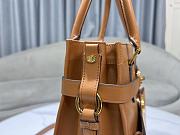 Fortok Dior CD Lock Bag in Brown 28x30x18cm - 4