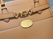 Fortok Dior CD Lock Bag in Brown 28x30x18cm - 2