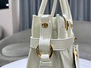 Fortok Dior CD Lock Bag in White 28x30x18cm - 6