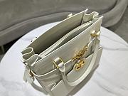 Fortok Dior CD Lock Bag in White 28x30x18cm - 4