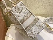 Fortok Dior Lady D-lite Butterfly Zodiac Embroidery Bag 24x20x11cm  - 6