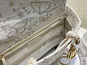 Fortok Dior Lady D-lite Butterfly Zodiac Embroidery Bag 24x20x11cm  - 4